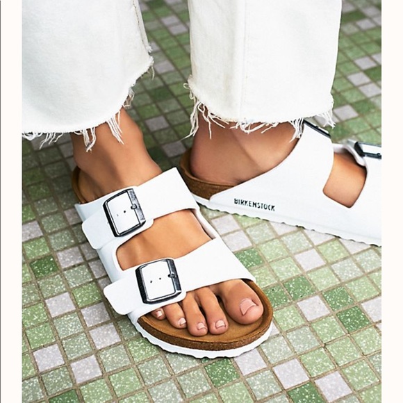 white birkenstocks 38